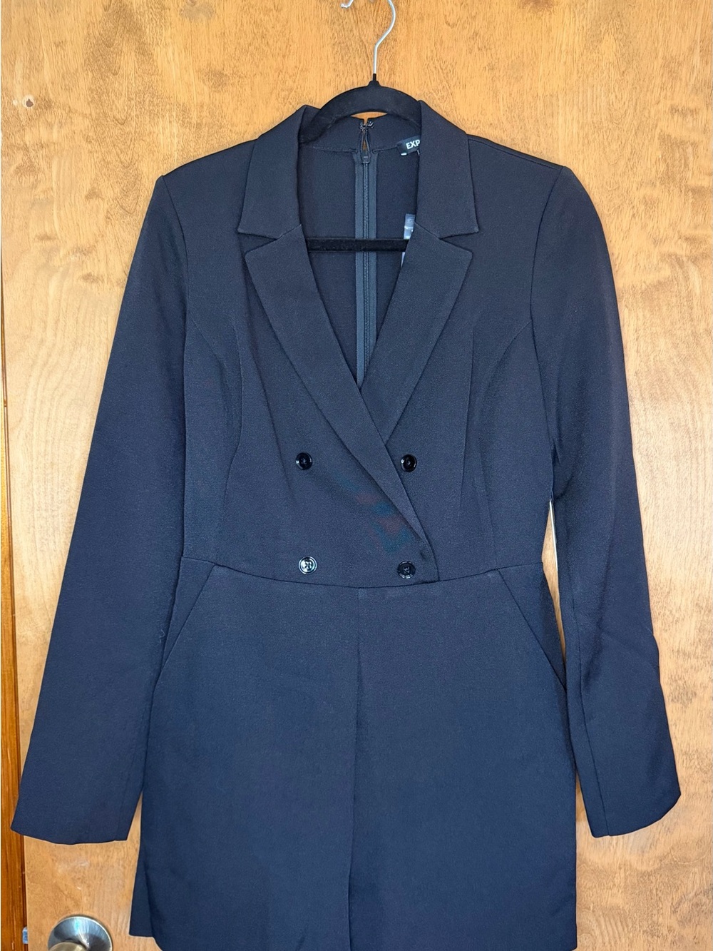 🖤 Express Black Tuxedo Blazer Romper – Size Small – New With Tags